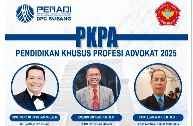 PERADI Subang Buka PKPA 2025 untuk Siapkan Advokat Muda Profesional