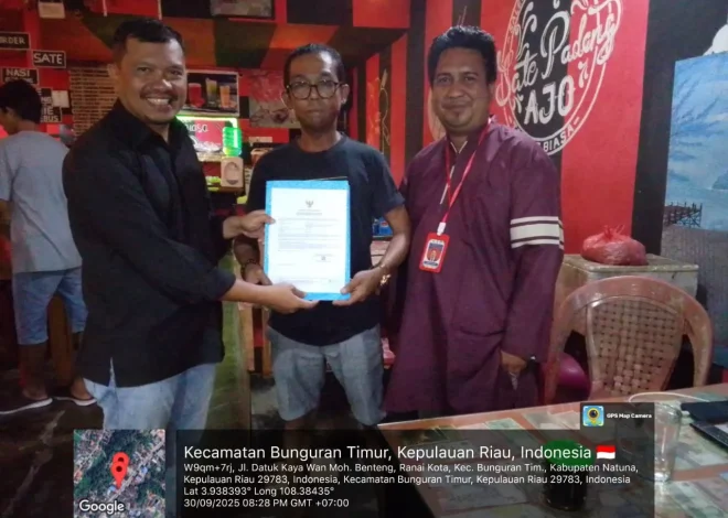 Pemerintah Kecamatan Bunguran Timur Dorong Sertifikasi Produk Halal Bagi Pelaku UMKM – Kutipan