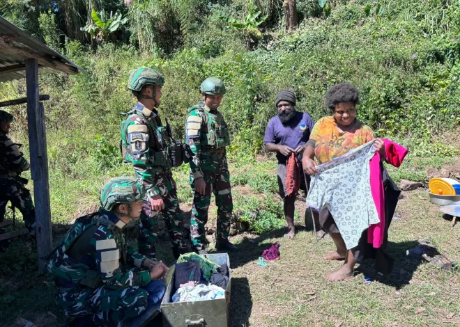 Pererat Tali Silaturahmi, Satgas Yonif 136/TS Anjangsana dan Bagikan Pakaian untuk Warga Distrik Ilu – capacitaciontotalcdmx